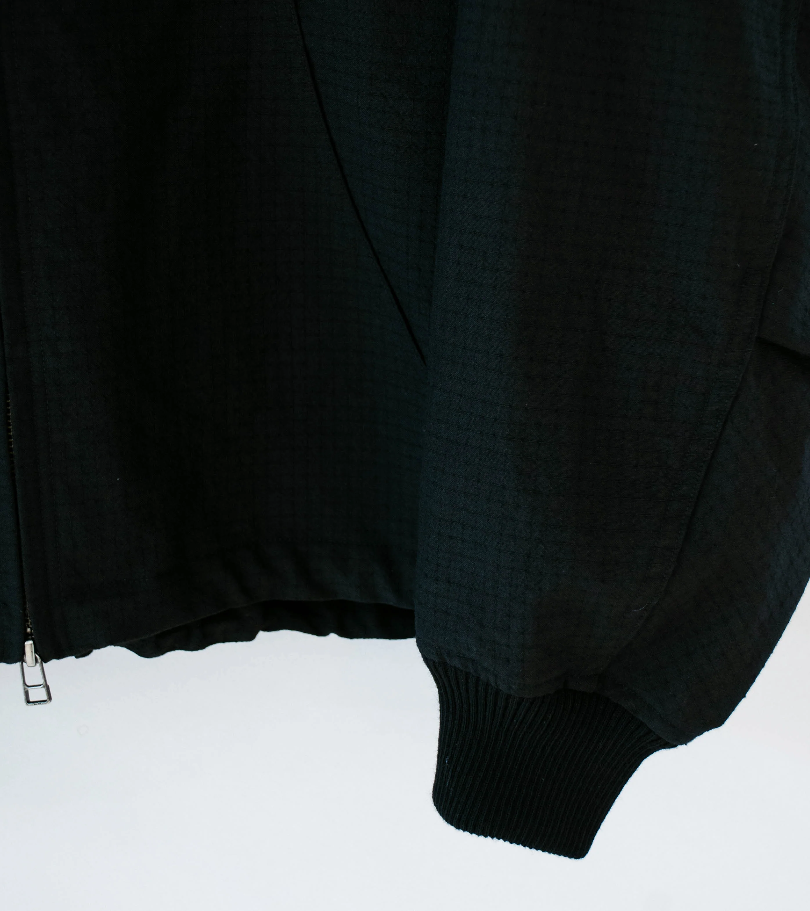 Product Twelve 'High Count Wool Ripstop Jacket' (Black) - Image 4
