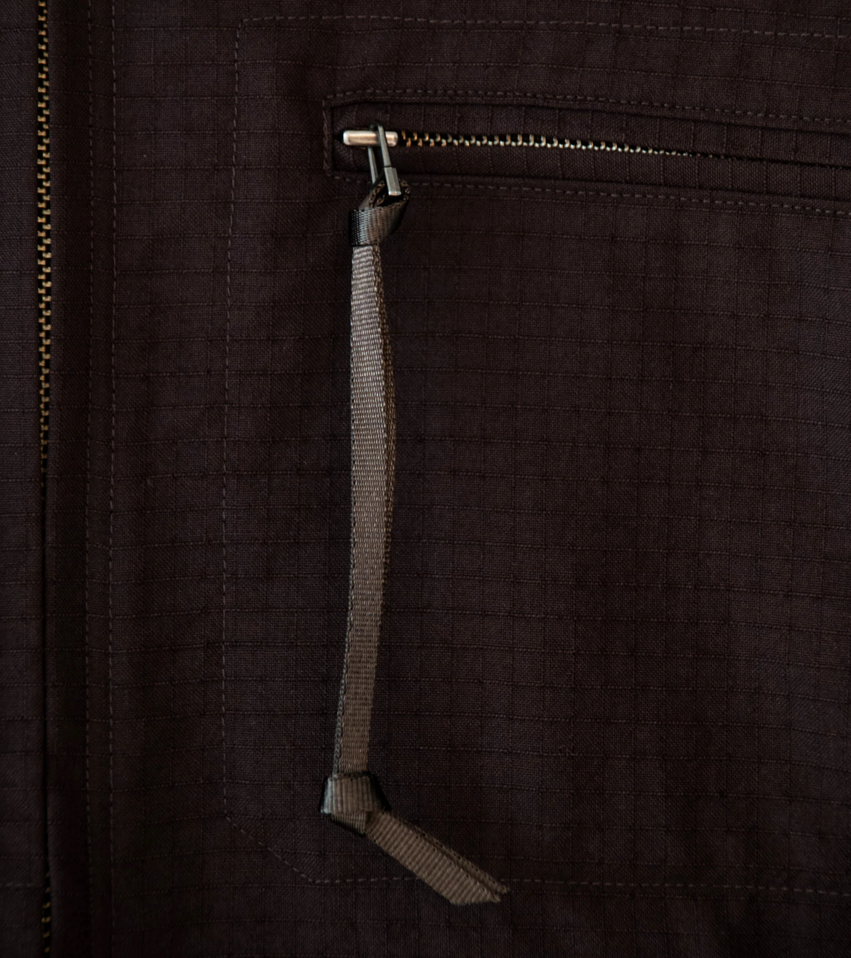 Product Twelve 'High Count Wool Ripstop Jacket' (Brown) - Image 4