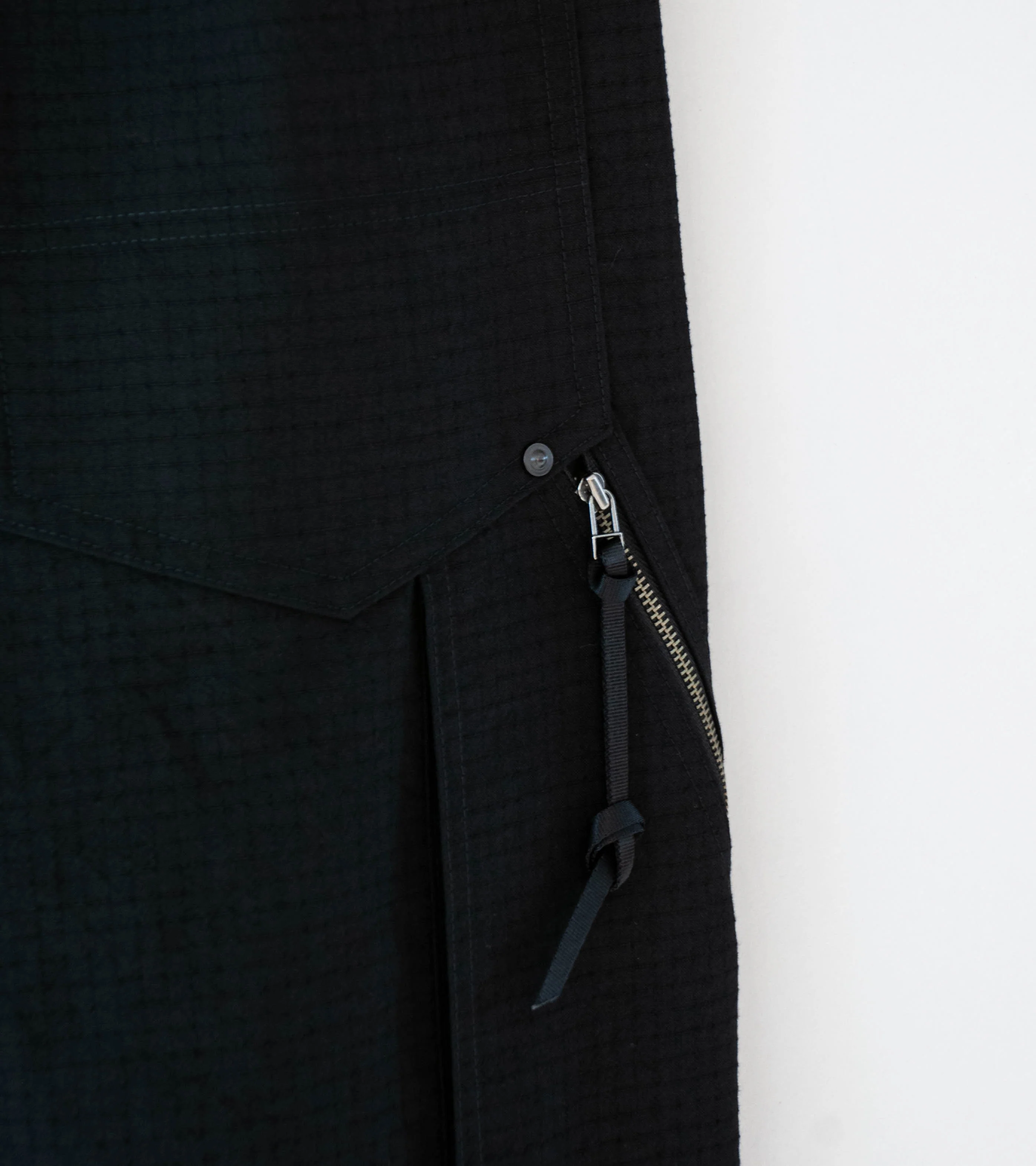 Product Twelve 'High Count Wool Ripstop Pants' (Black) - Image 10