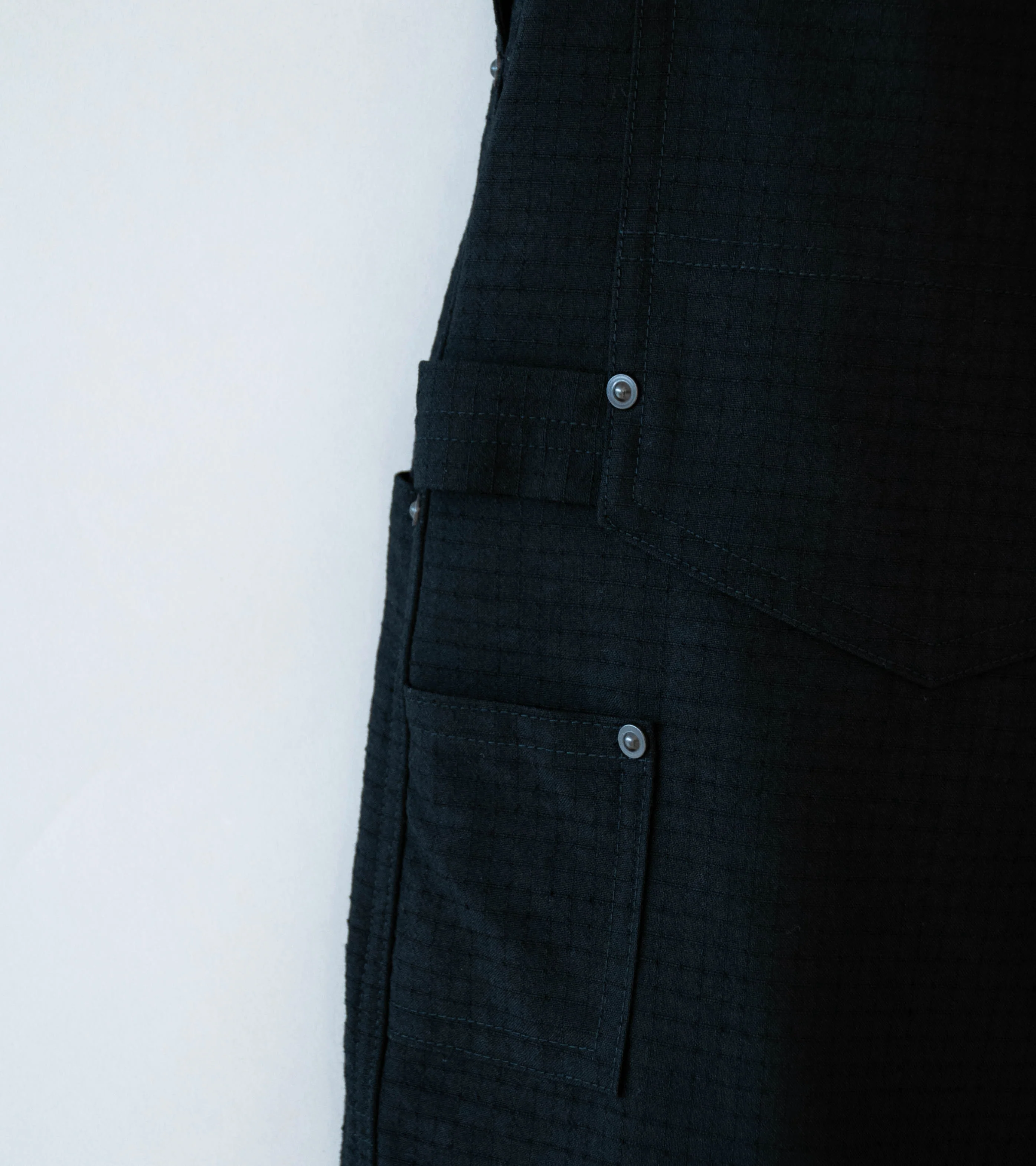 Product Twelve 'High Count Wool Ripstop Pants' (Black) - Image 9