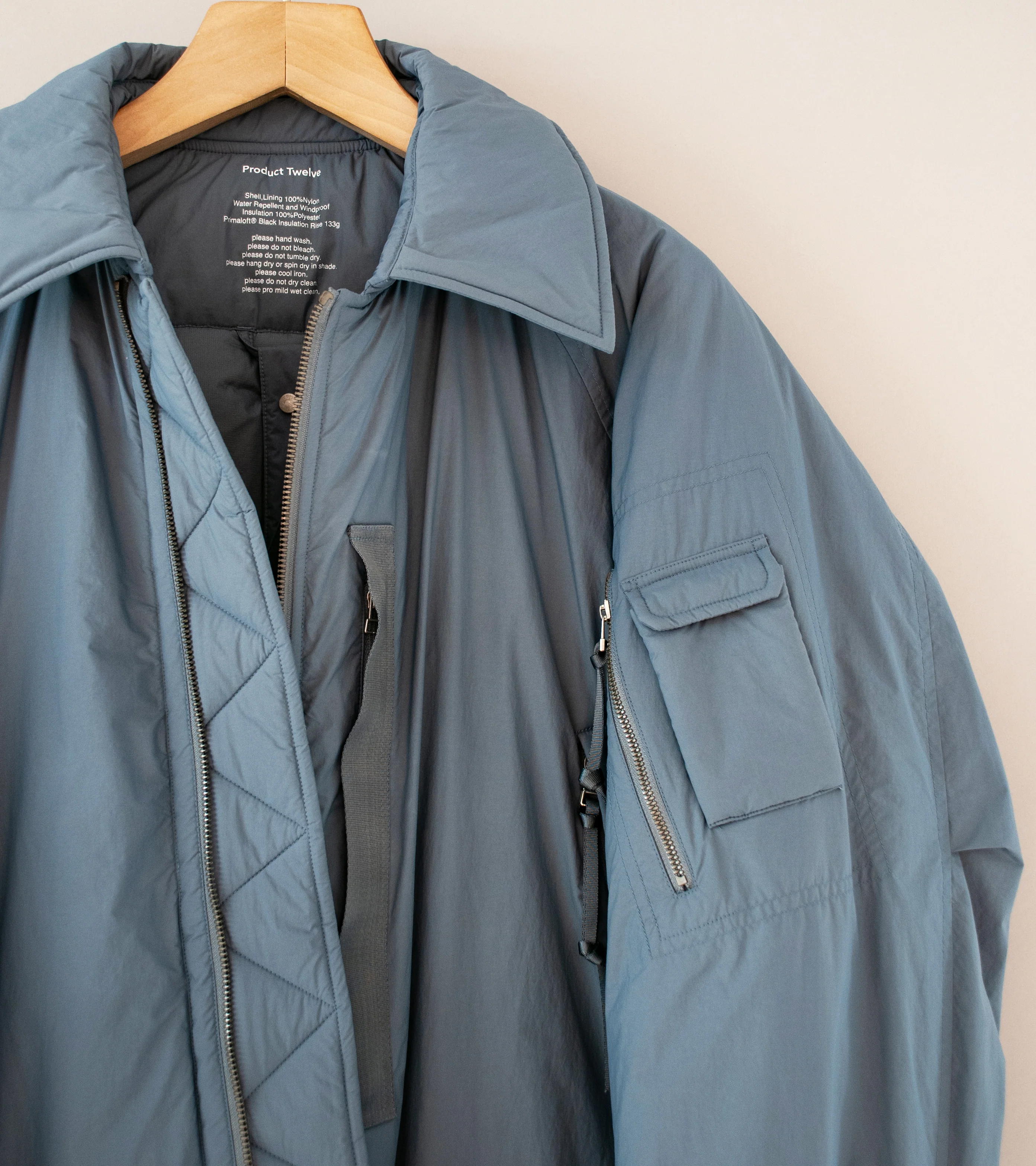 Product Twelve 'Primaloft Puffer Jacket' (Grey) - Image 3