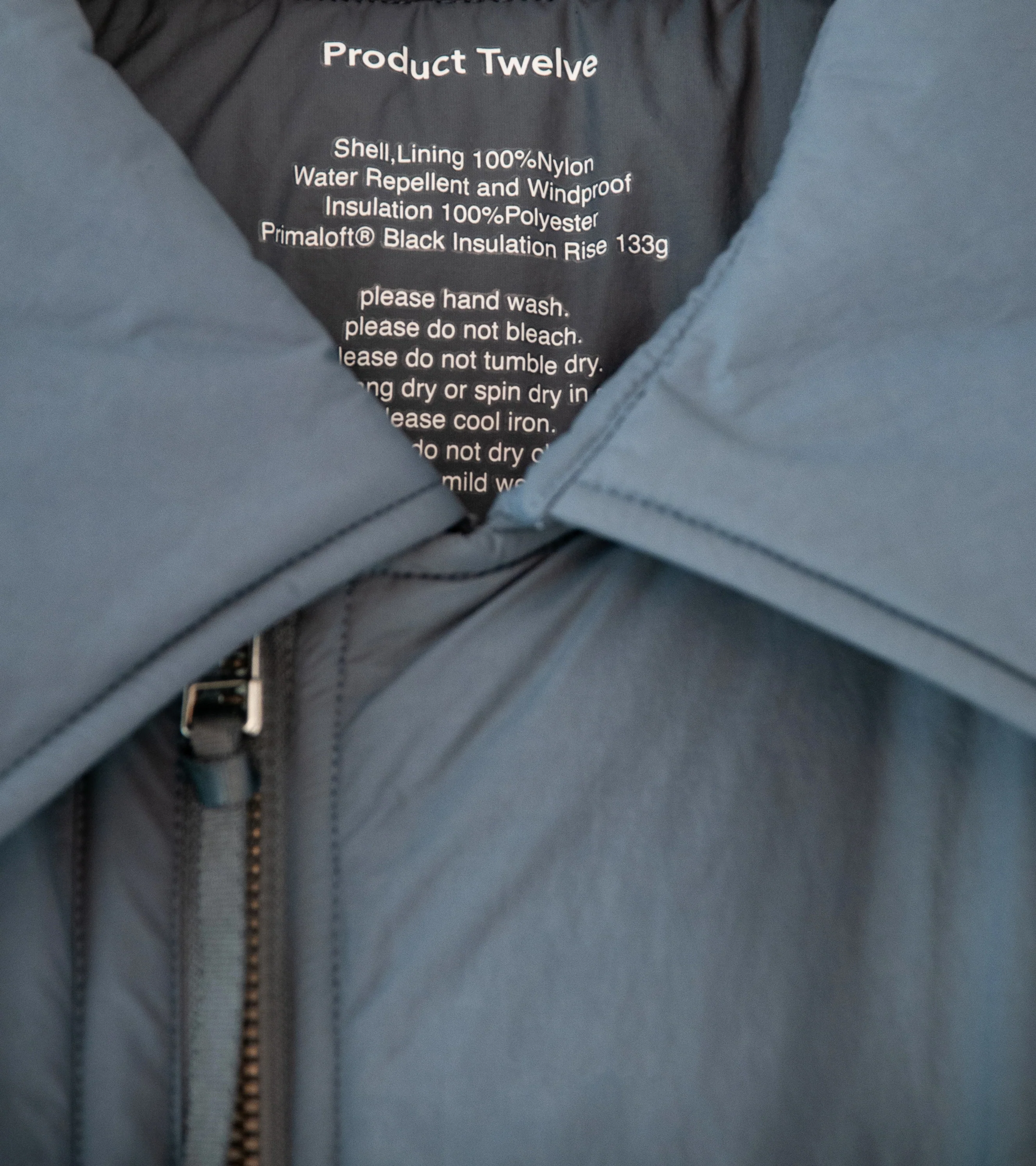 Product Twelve 'Primaloft Puffer Jacket' (Grey) - Image 9