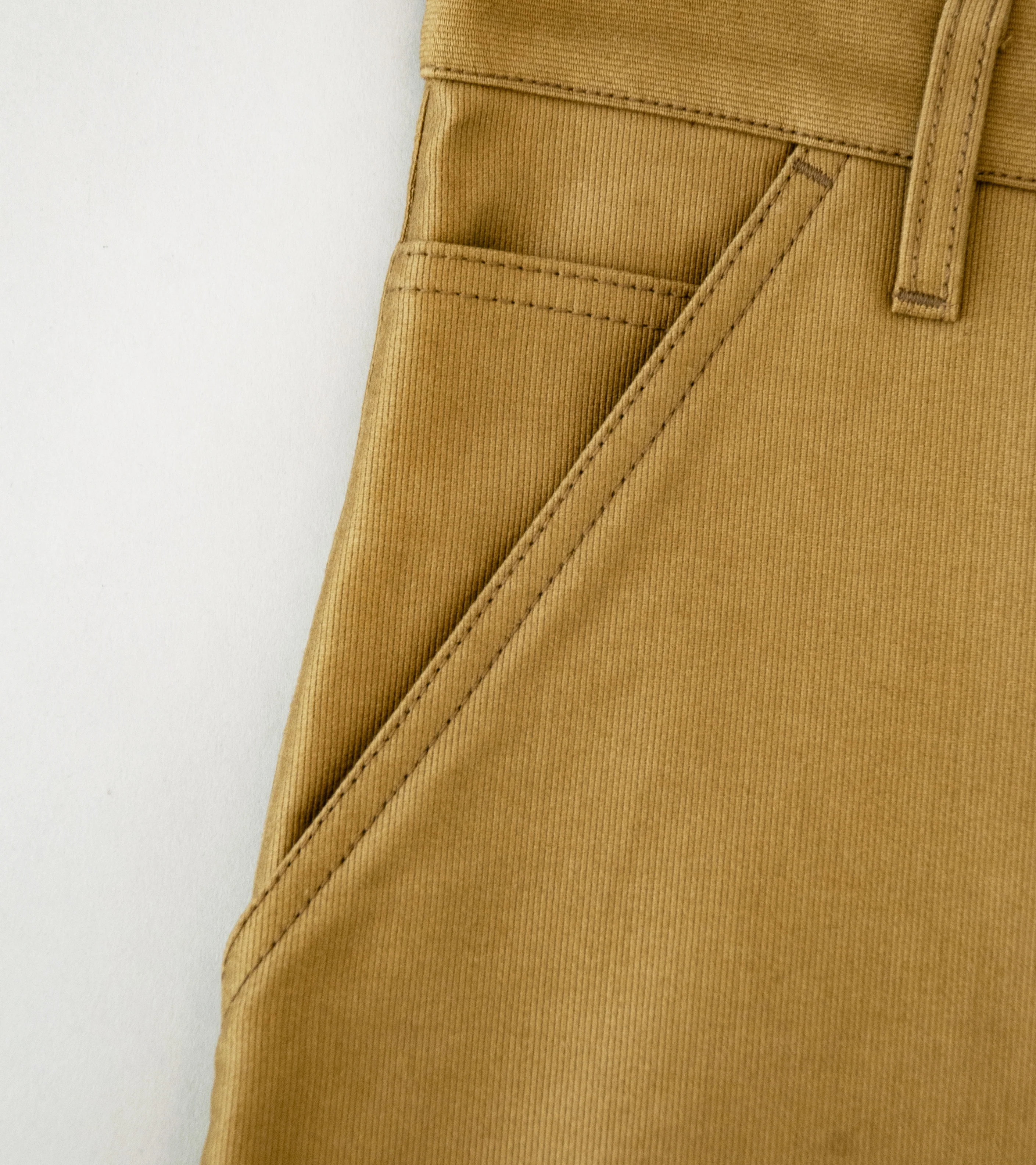 Royce Hill ‘Work Trouser Two’ (Khaki Giza Cotton Cord) - Image 3