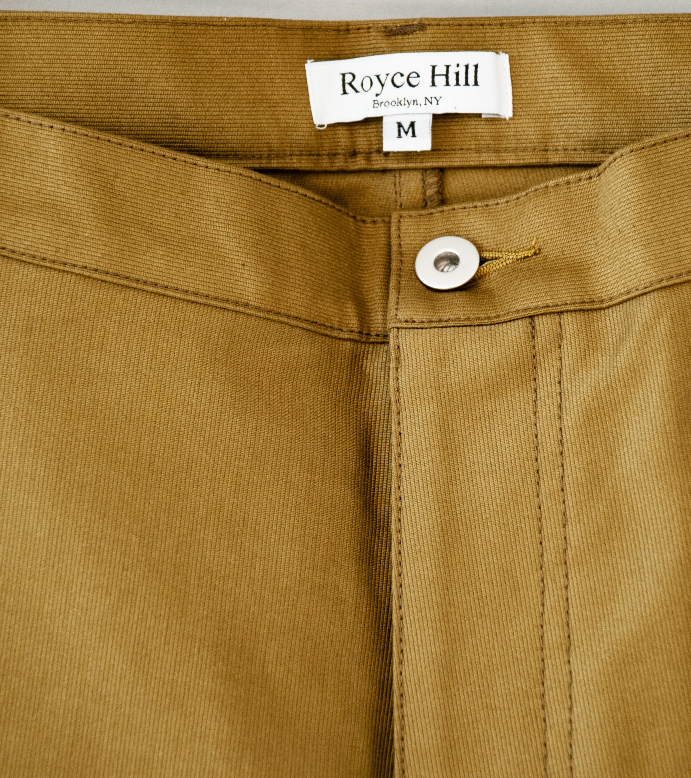 Royce Hill ‘Work Trouser Two’ (Khaki Giza Cotton Cord) - Image 4