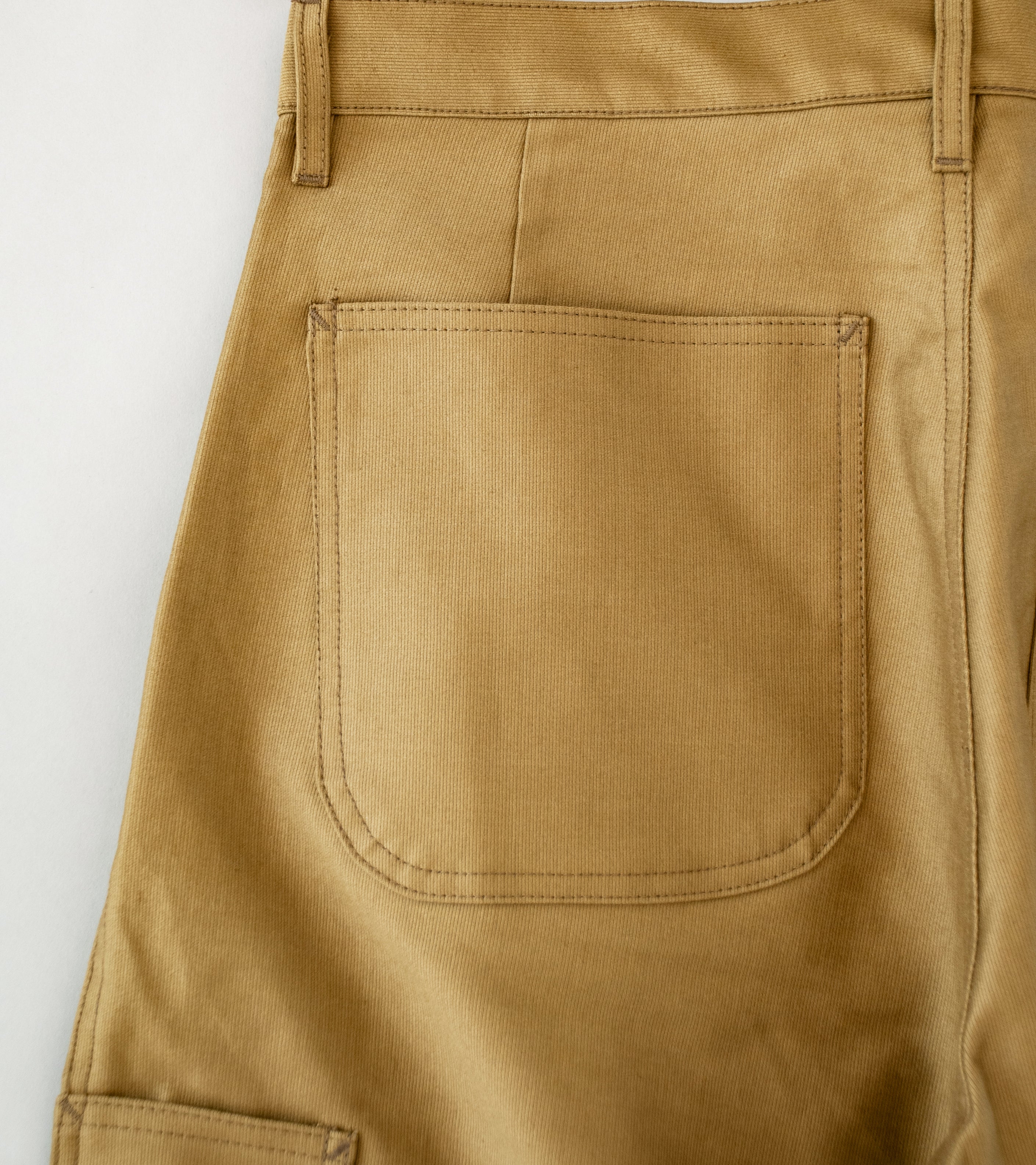 Royce Hill ‘Work Trouser Two’ (Khaki Giza Cotton Cord) - Image 6