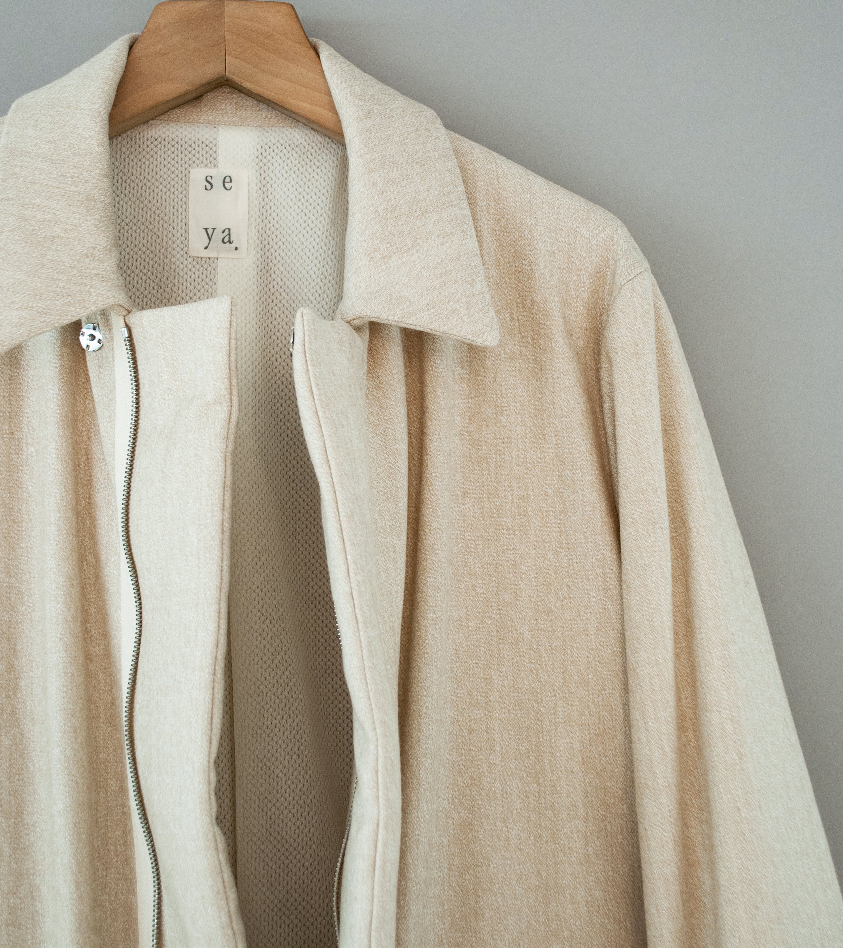 Seya 'Fluffy Wind Blouson' (Creme Fine Grained Tweed) - Image 3