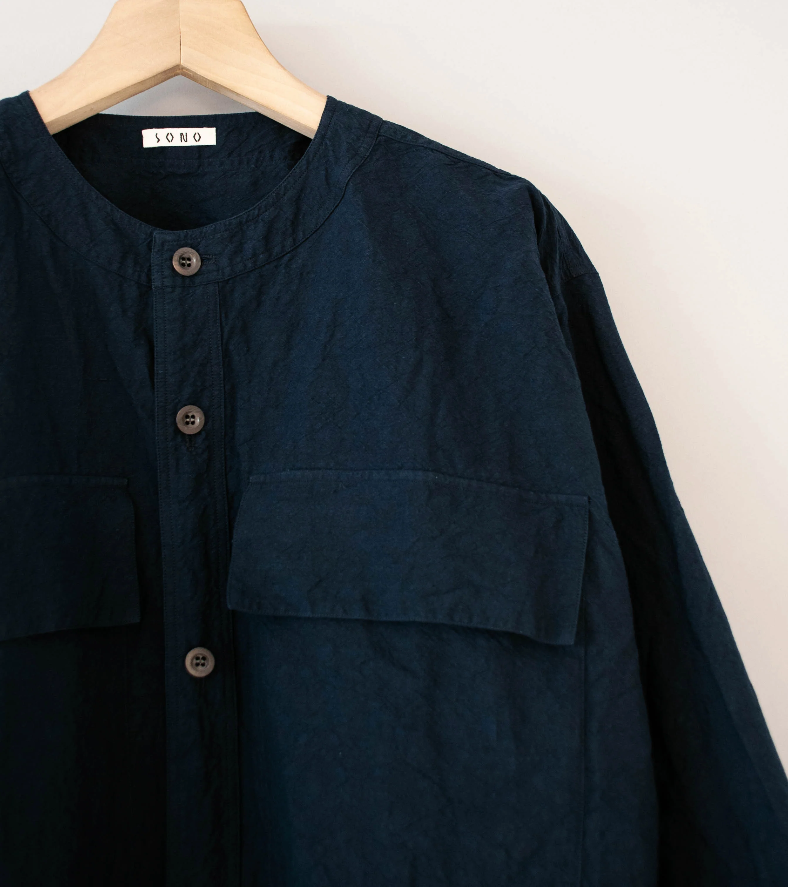 Sono 'Sid Shirt' (Midnight Linen Cotton) - Image 2