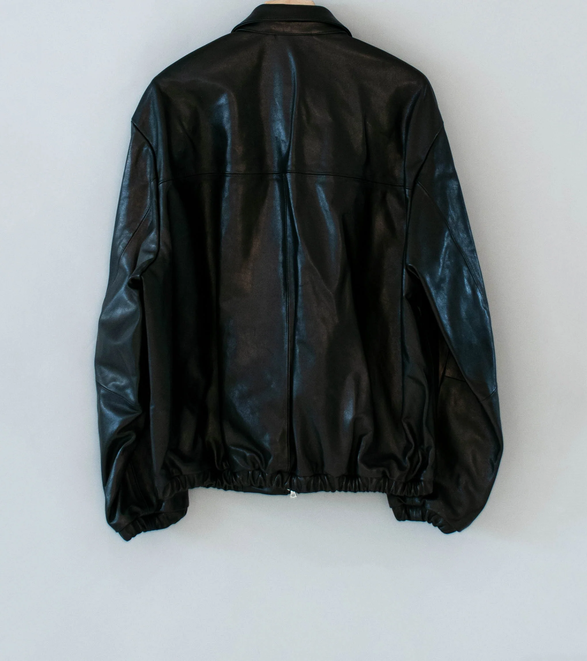 Stein 'Lamb Leather Light Zip Jacket' (Black) - Image 7