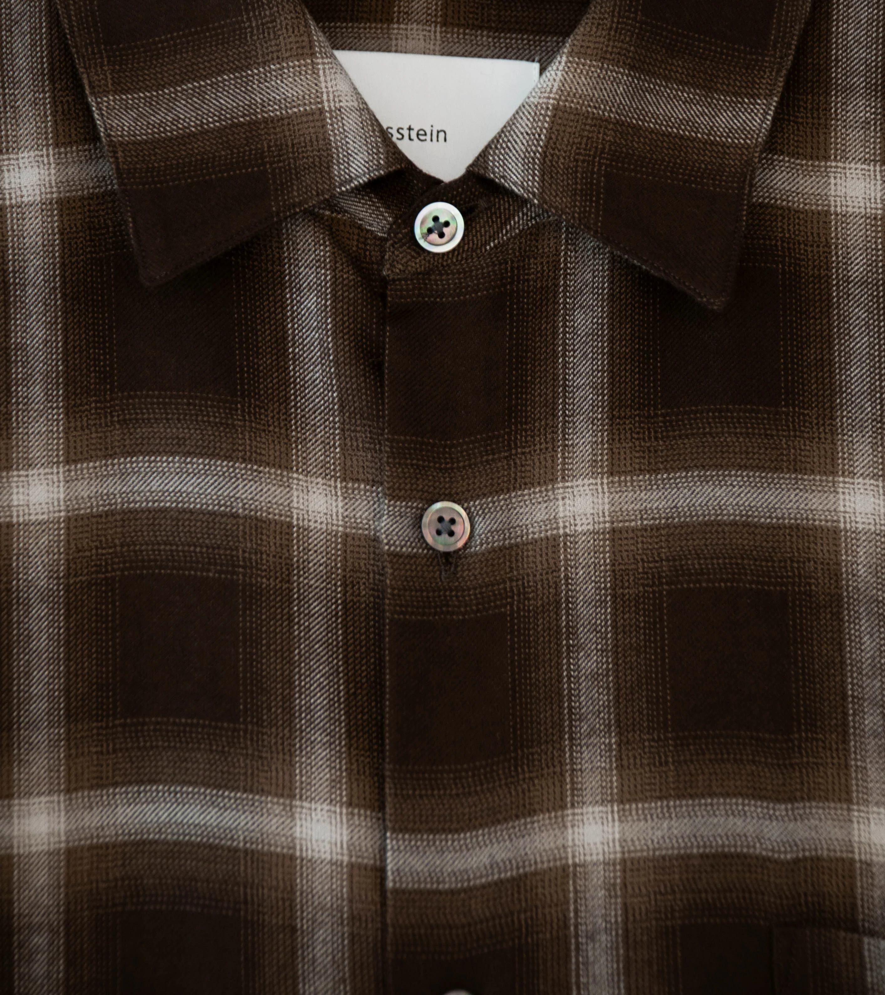 Stein 'Ly/Vis Check Oversized Shirt' (Brown Ombre) - Image 5