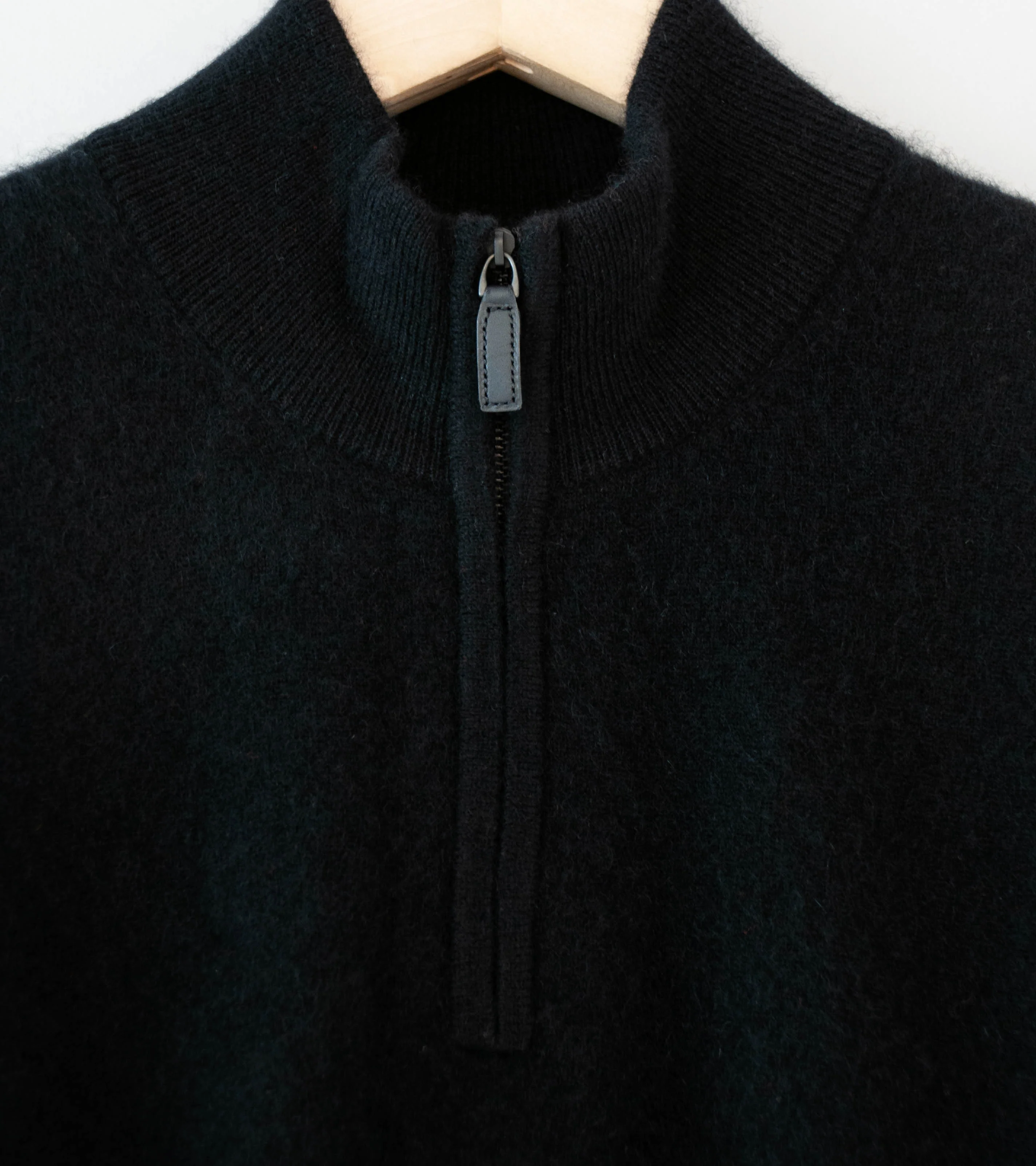 Stein 'Pure Cashmere Knit Half Zip LS' (Black) - Image 5