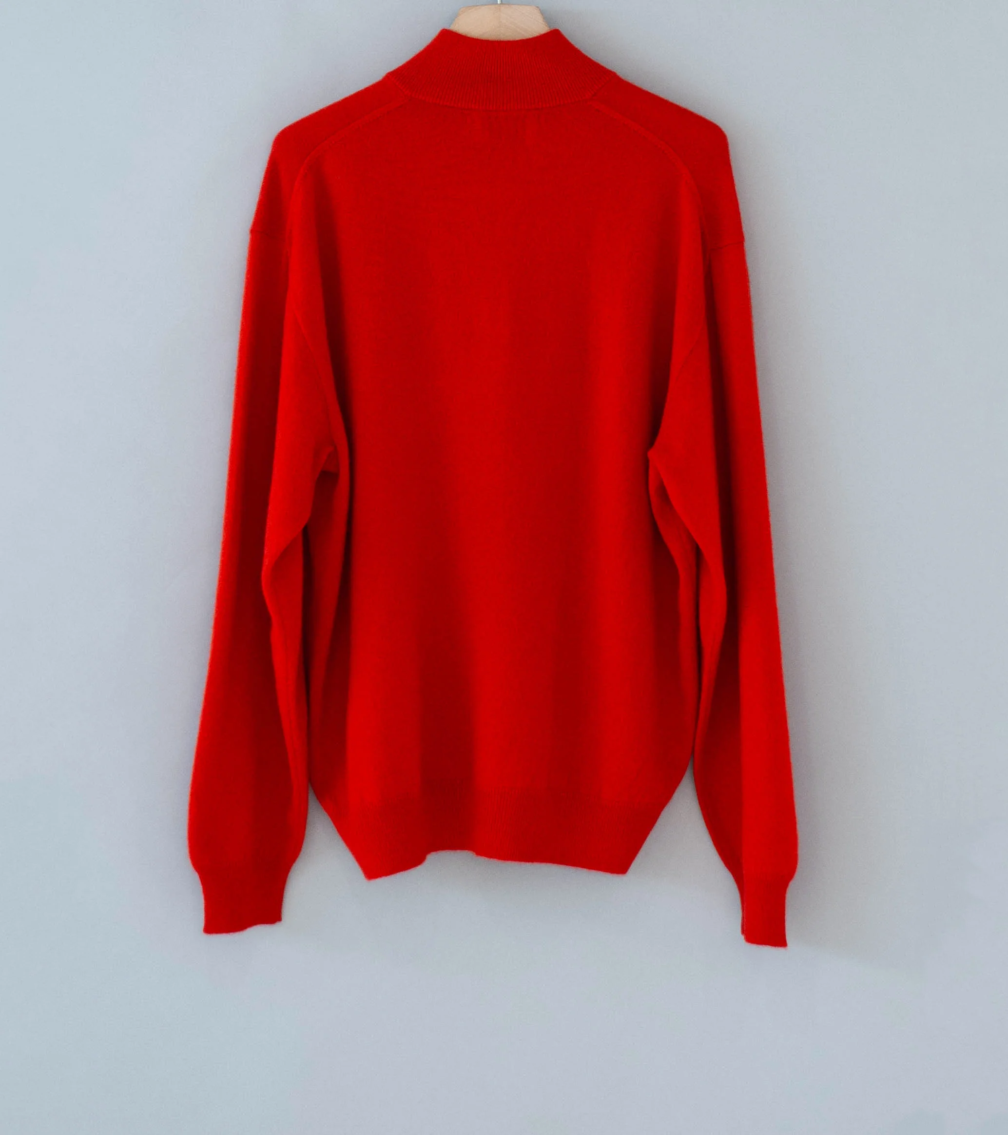 Stein 'Pure Cashmere Knit Half Zip LS' (Red) - Image 8