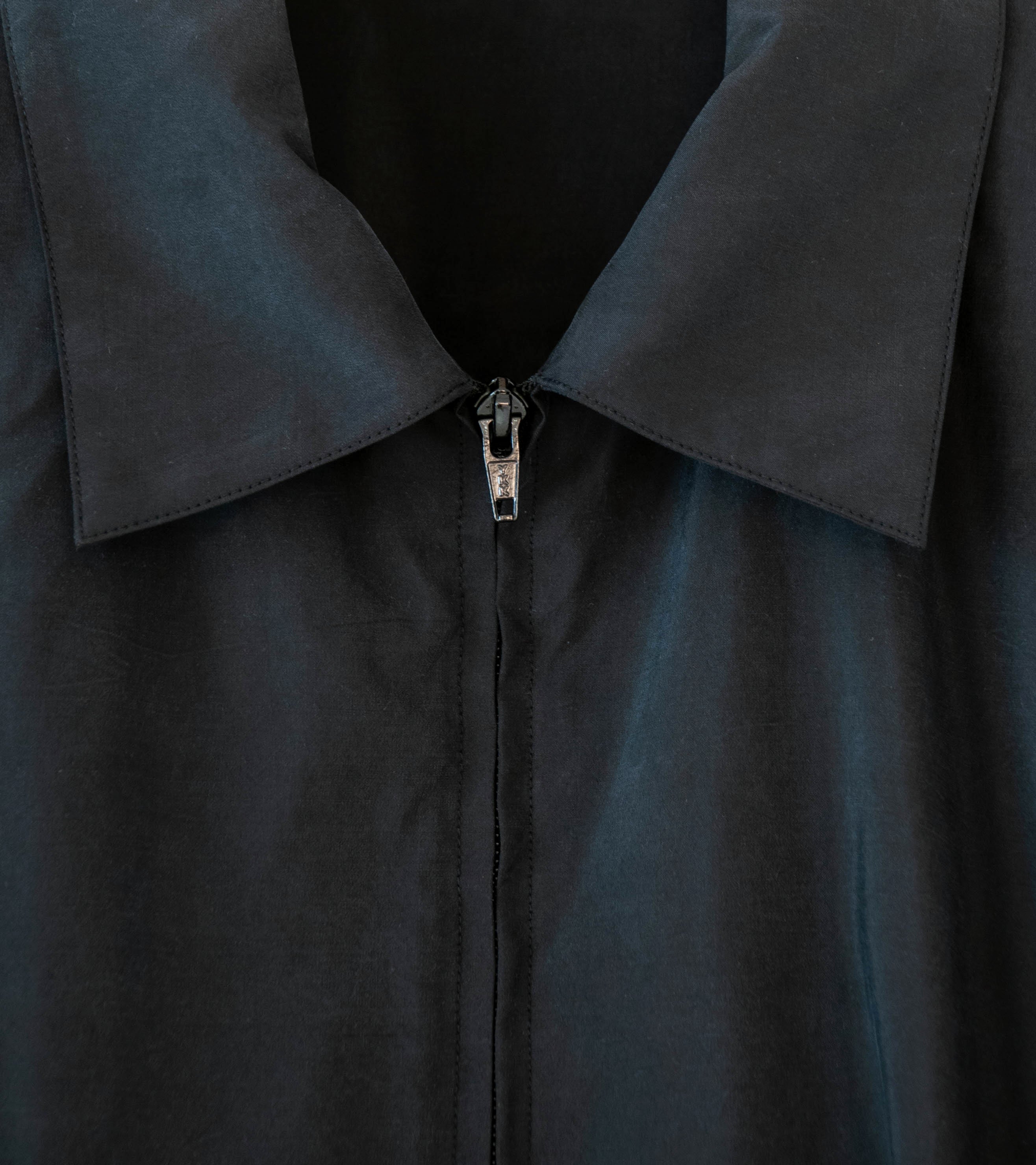 Stein 'Silk Nylon Collared Zip Jacket' (Black) - Image 6