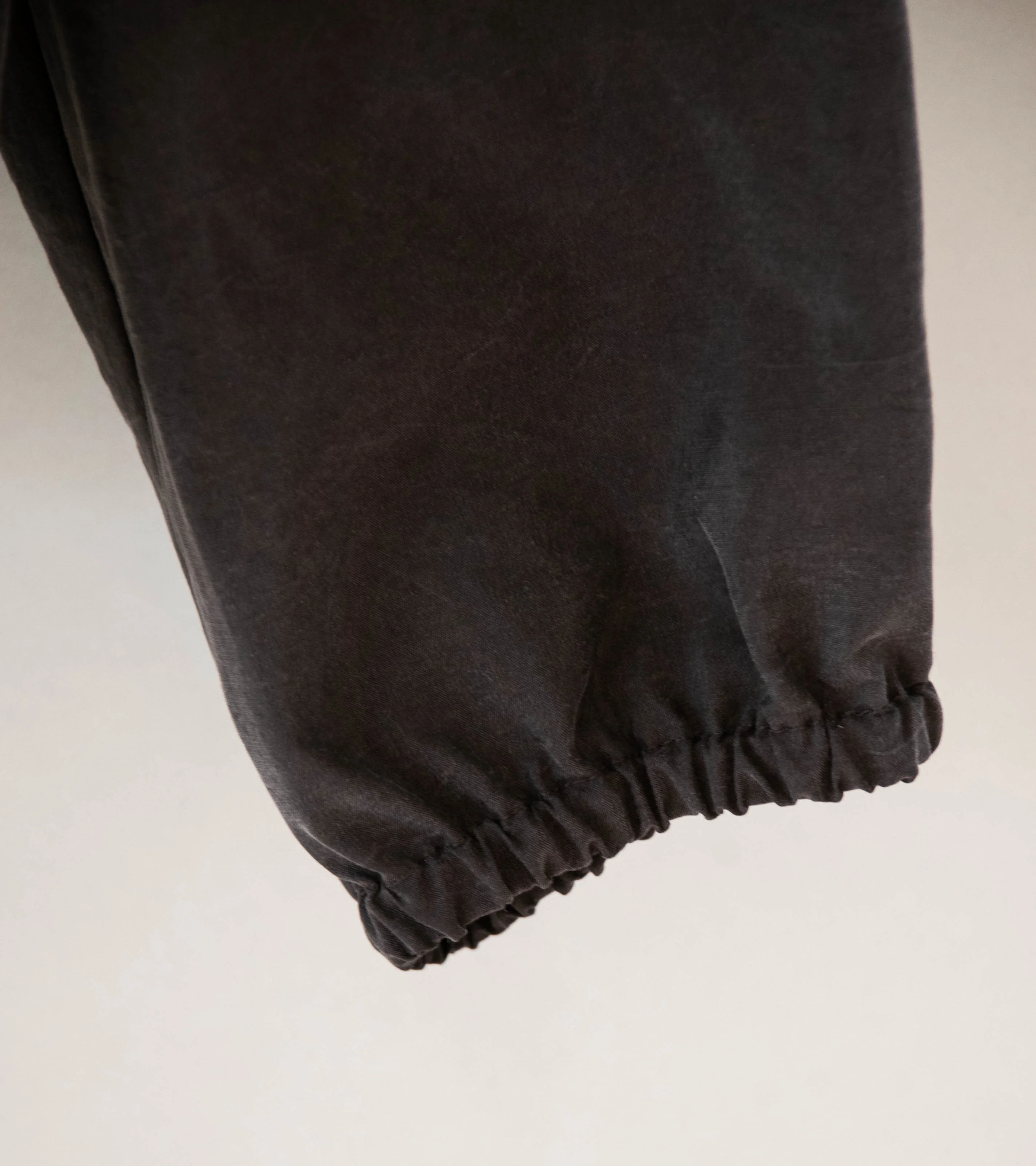 Stein 'Silk Nylon Collared Zip Jacket' (Charcoal Brown) - Image 5