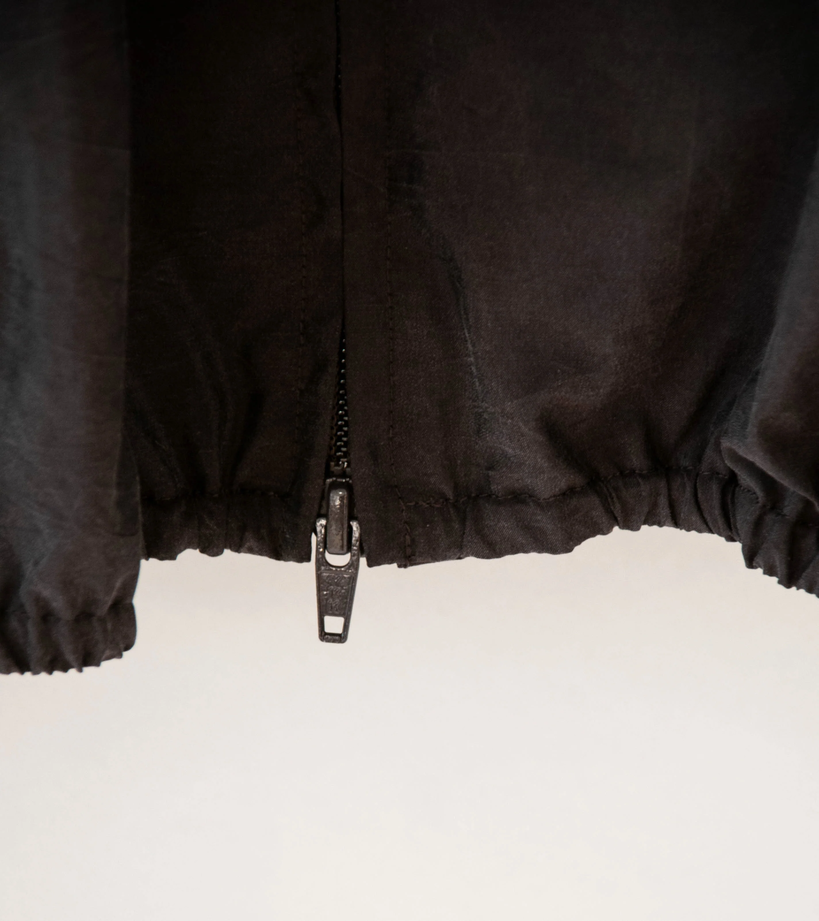 Stein 'Silk Nylon Collared Zip Jacket' (Charcoal Brown) - Image 6