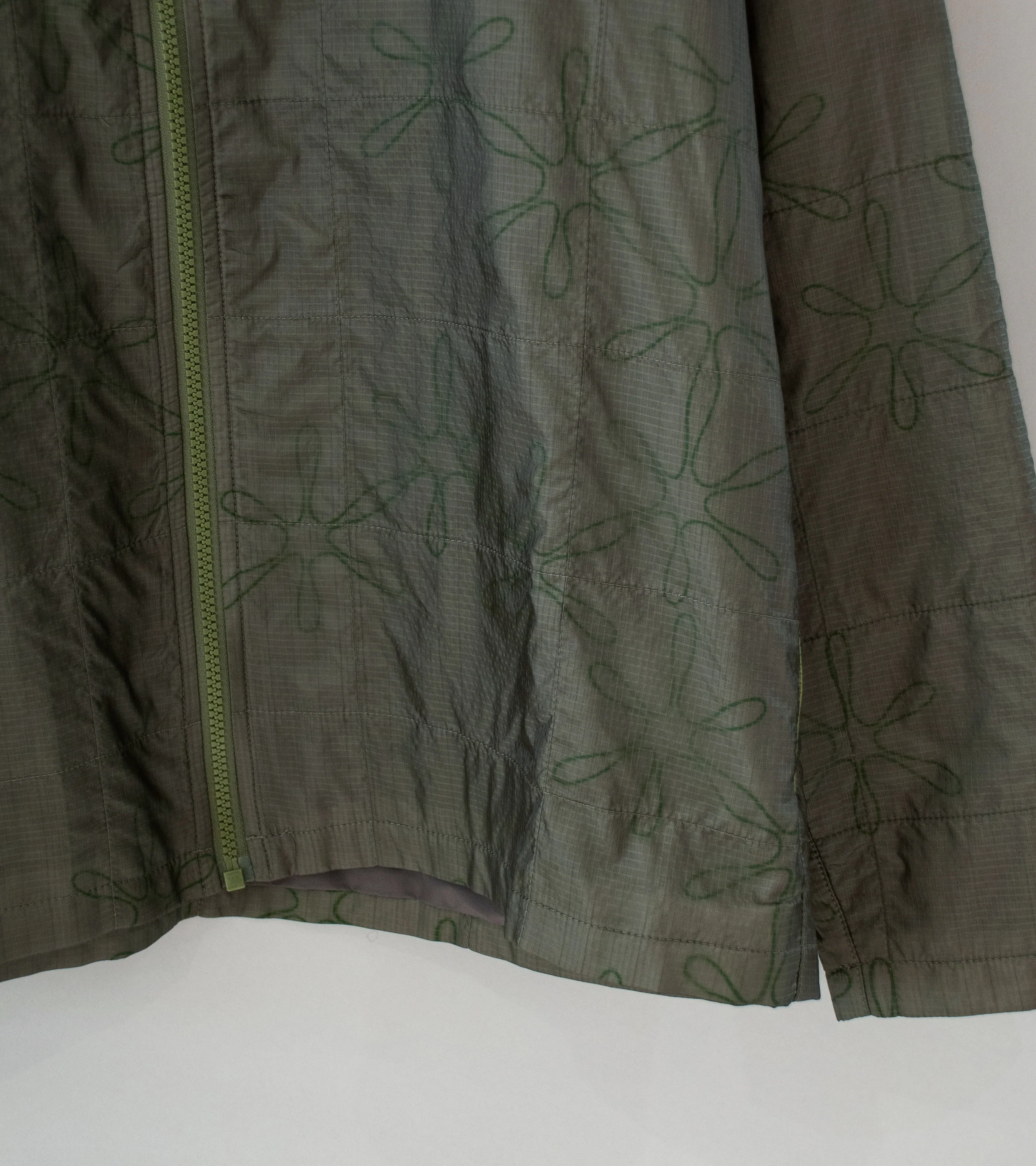 Sturla 'Grid Zip Up' (Grape Leaf White Grass Green Ripstop Nylon) - Image 3