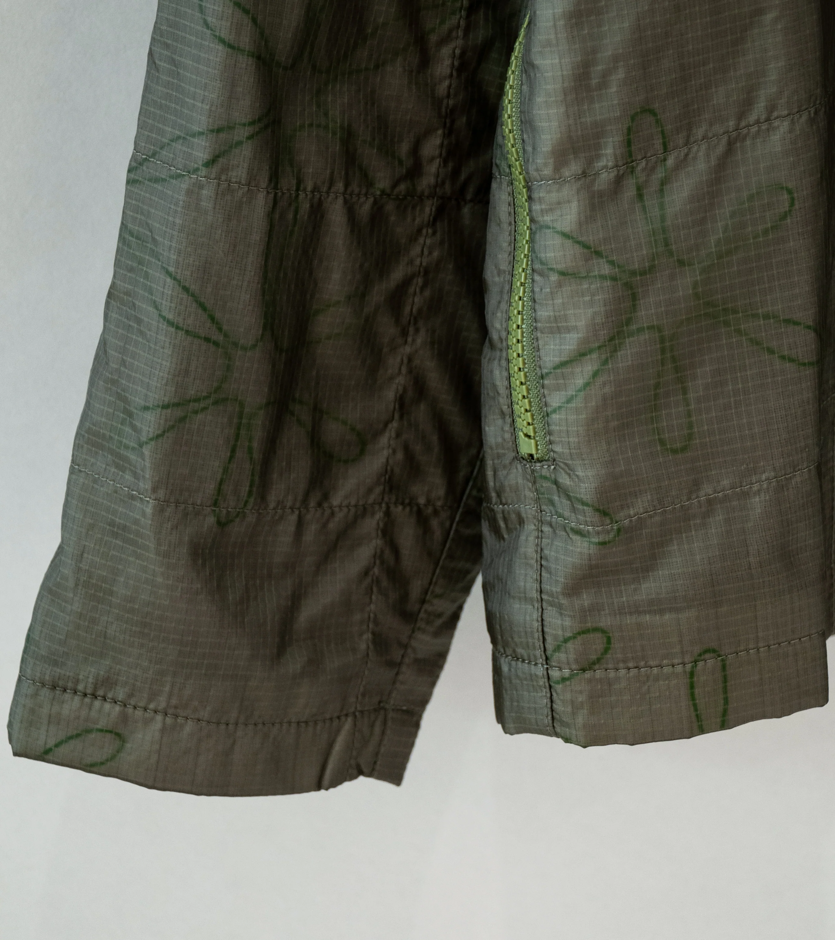 Sturla 'Grid Zip Up' (Grape Leaf White Grass Green Ripstop Nylon) - Image 4