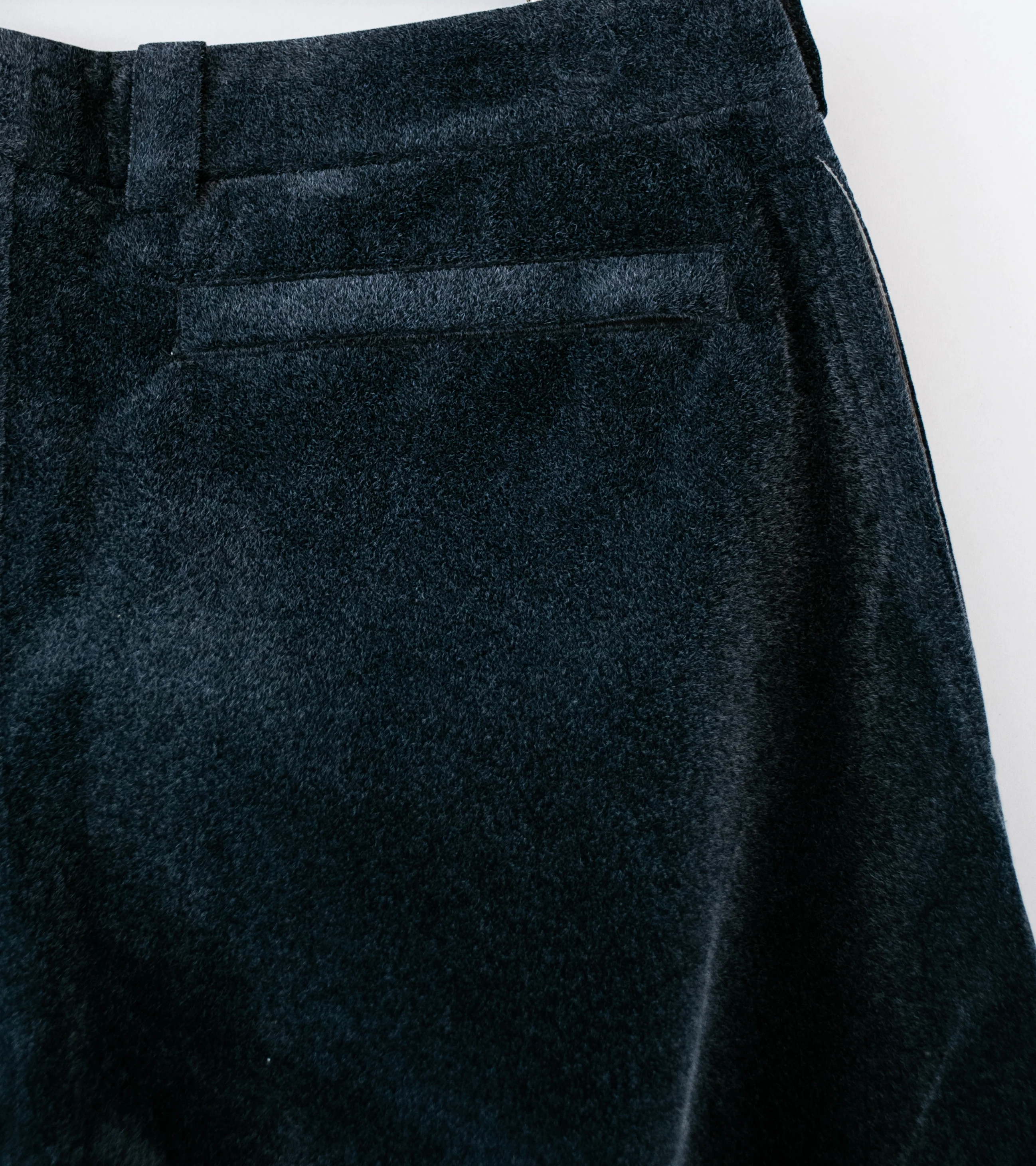 Sturla 'Twisted Seam Trousers' (Charcoal Flocked Nylon) - Image 6