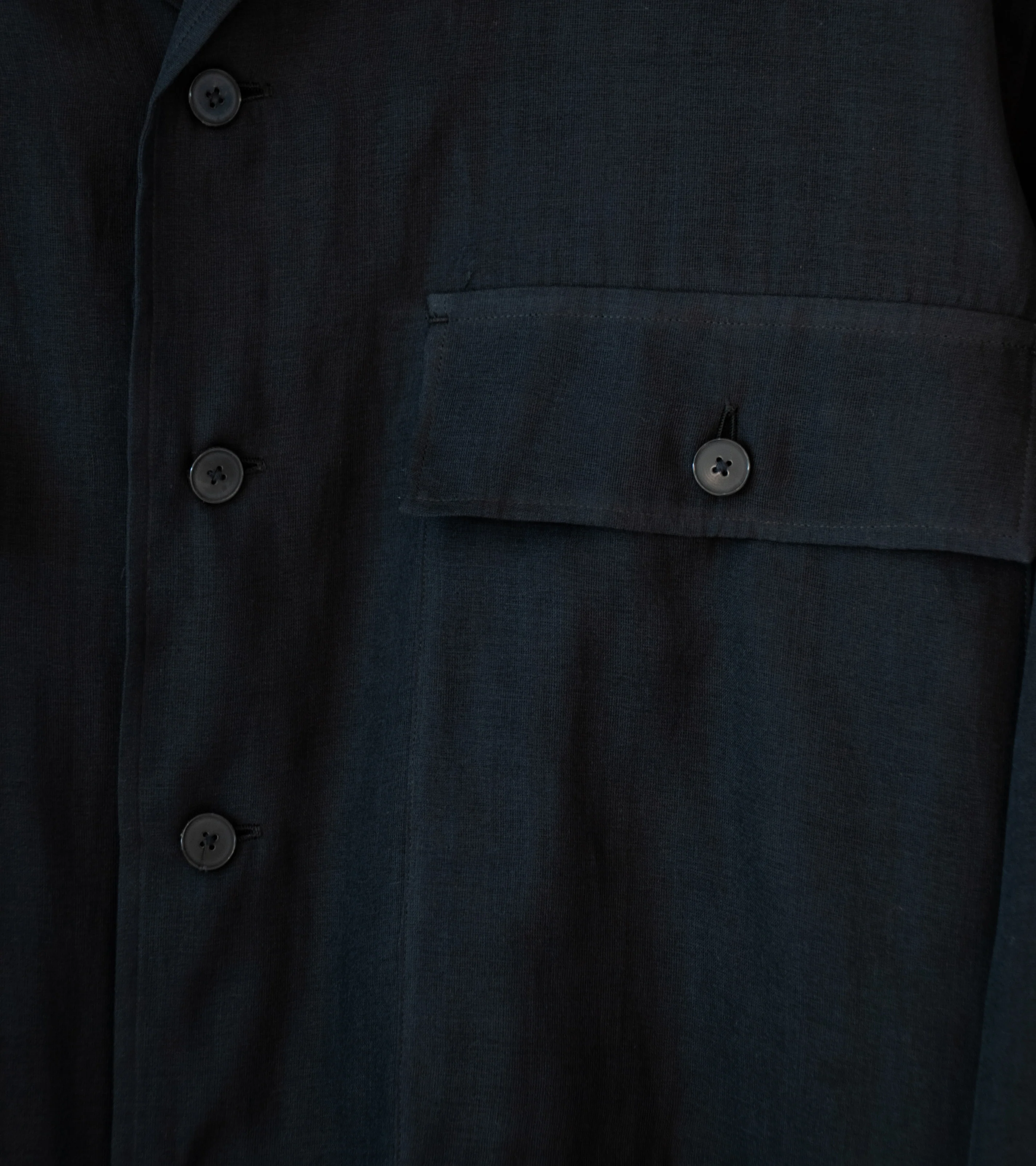 YLÈVE 'Cotton Silk Double Organdy Shirt' (Black) - Image 3