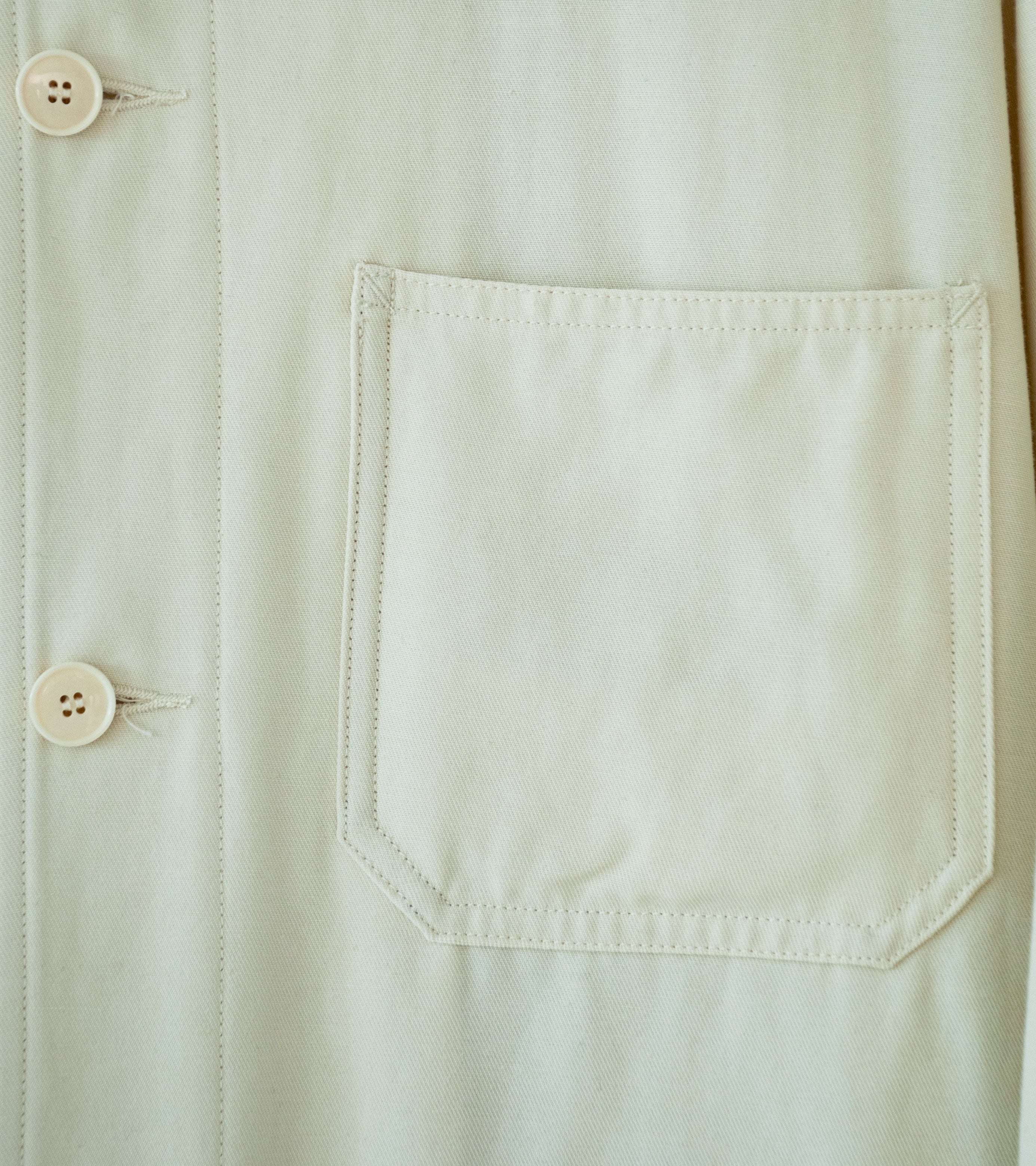 YLÈVE 'Viscose Cotton Coverall Jacket' (Ecru) - Image 3